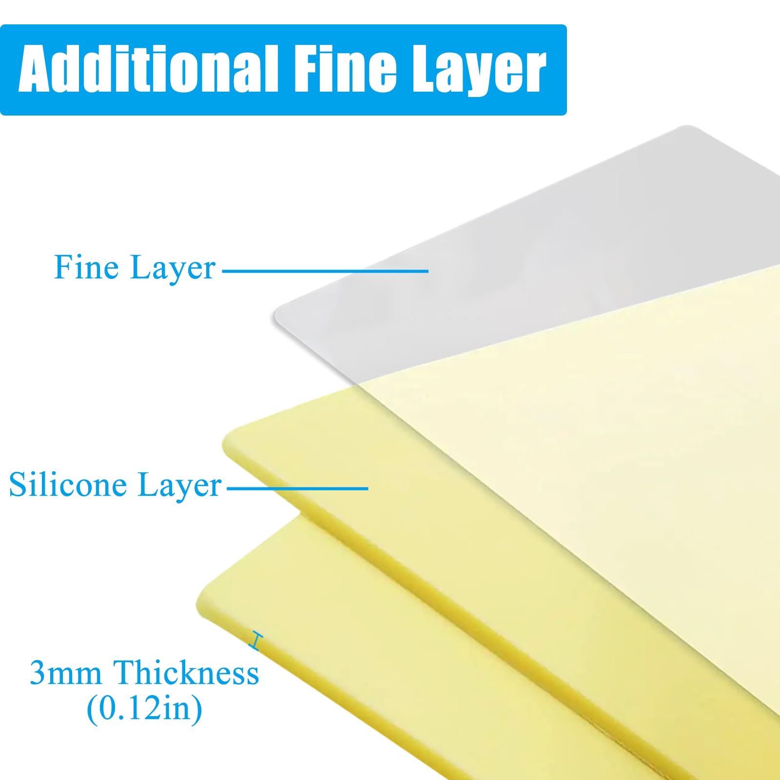EMALLA 3mm Tattoo Practice Skin 5pcs Fake Skin A4 Real Skin Feel Double Sided Training Professional Tattoo Supplies for Beginners and Artists(29.5 X 19.5cm) - Image 3