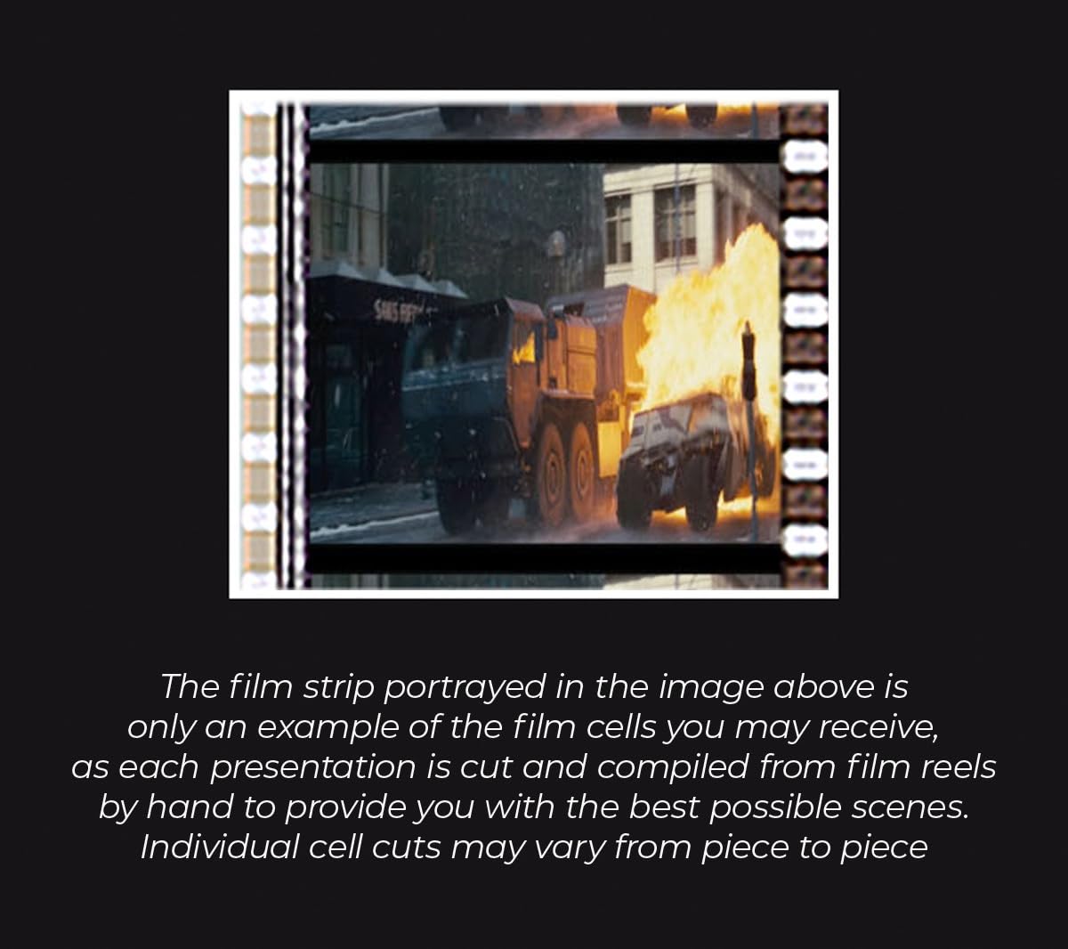 Batman The Dark Knight Rises Film Cell im Holzrahmen Mini Montage Bane