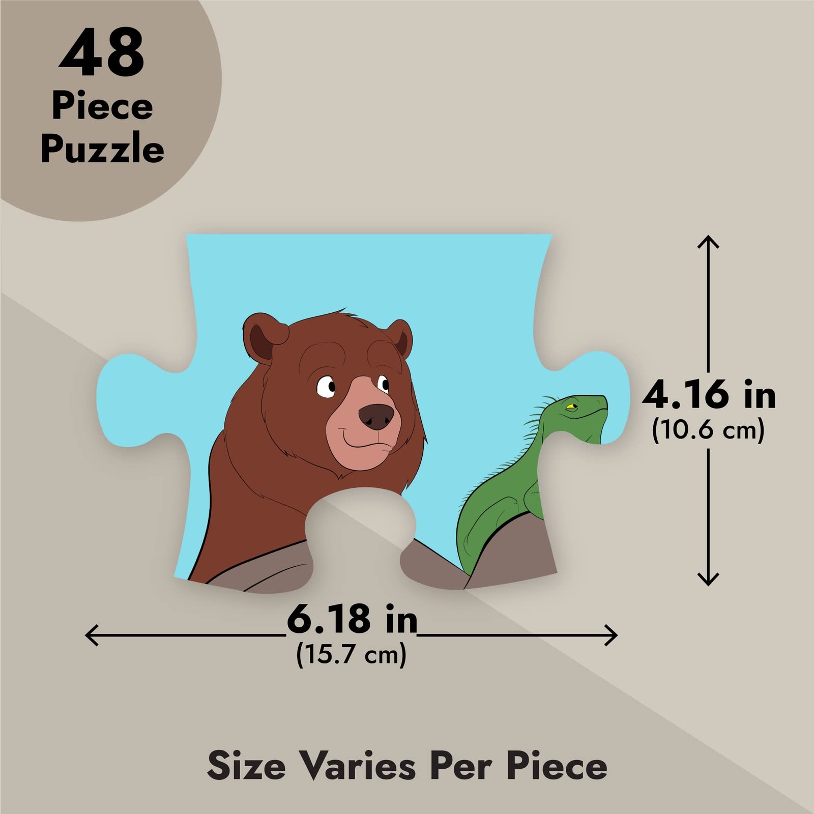 Riesepuzzle Arche Noah (48 Teile) - Für 3-5-jährige Kinder, 58 x 88 cm