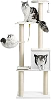 Vista 11 de Made4Pets - Árbol para gatos de interior, moderna torre alta para gatos grandes, gatitos, muebles de escalada de condominio de madera, resistente