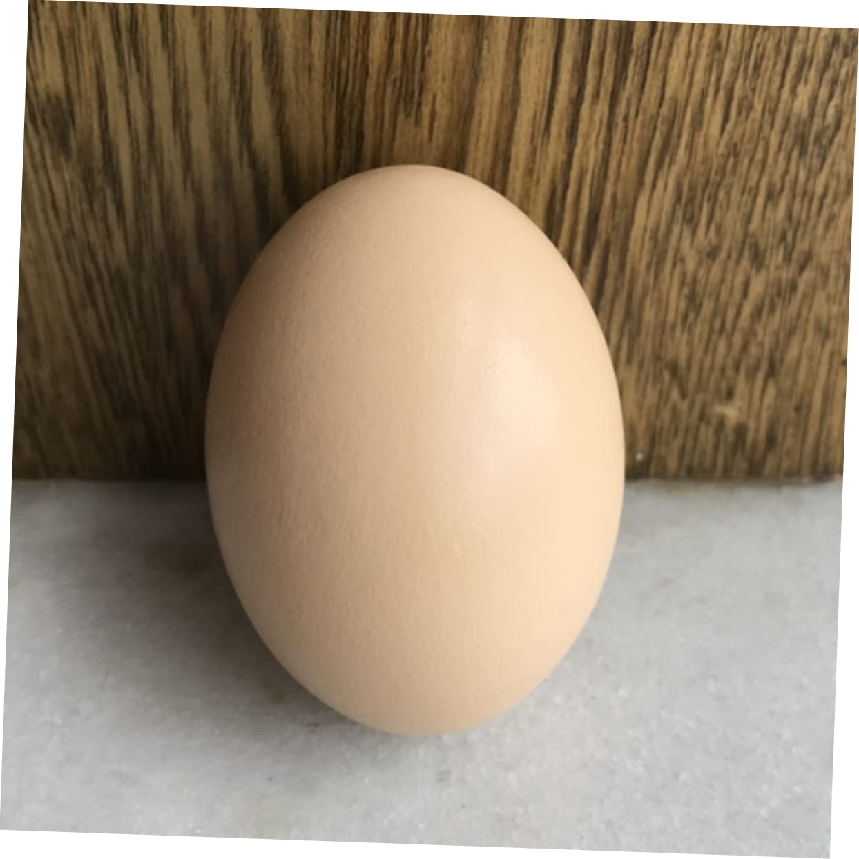 CIYODO 10Pcs Wooden DIY Painting Eggs for Safe and Graffiti Simulation Eggs Beige for Arts Crafts Creative Play and Decorating