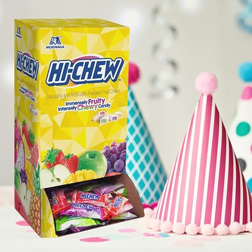 Miniatura 26 de HI-CHEW Mezcla variada a granel, más de 220 piezas, 4 bolsas de pie, combinaciones de frutas tropicales dulces y ácidos, dulces suaves y divertidos