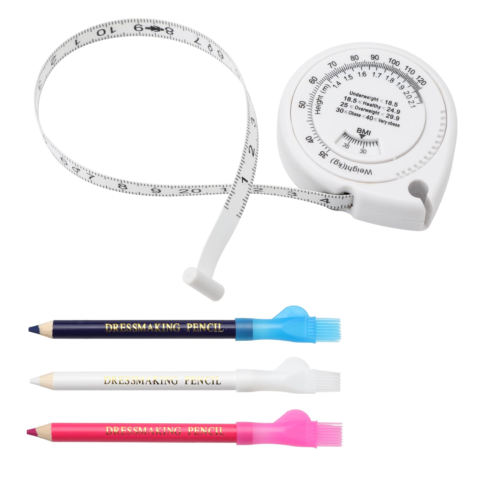 Cinta Metrica Corporal Cinta Métrica Medidas Corporales Bmi Cintas Métricas para Medir el Cuerpo Mide la Circunferencia para Hombres y Mujeres