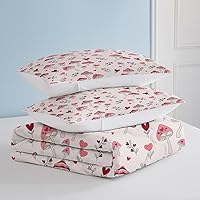 Vista 49 de SOULZZZ Juego de ropa de cama retro hippie tamaño matrimonial, edredón floral de hongos margaritas para niñas y mujeres, edredón negro con 2 fundas