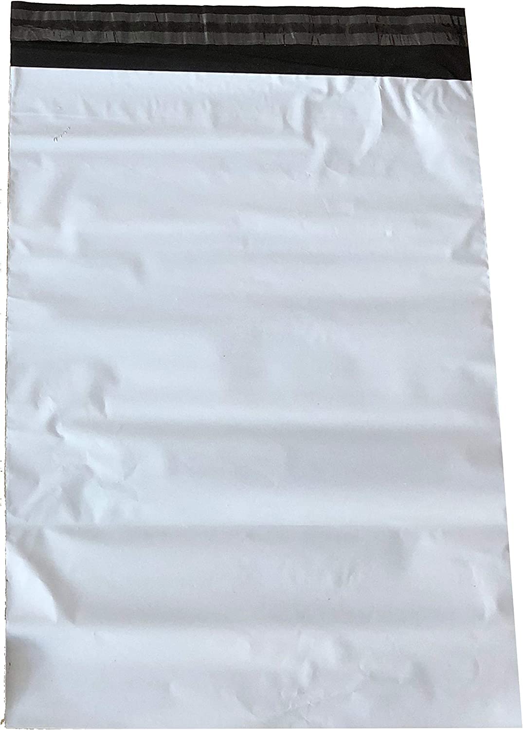 100 sacchetti per spedizione, in plastica, 60 x 80 cm, extra grandi, extra spessi, colore bianco.