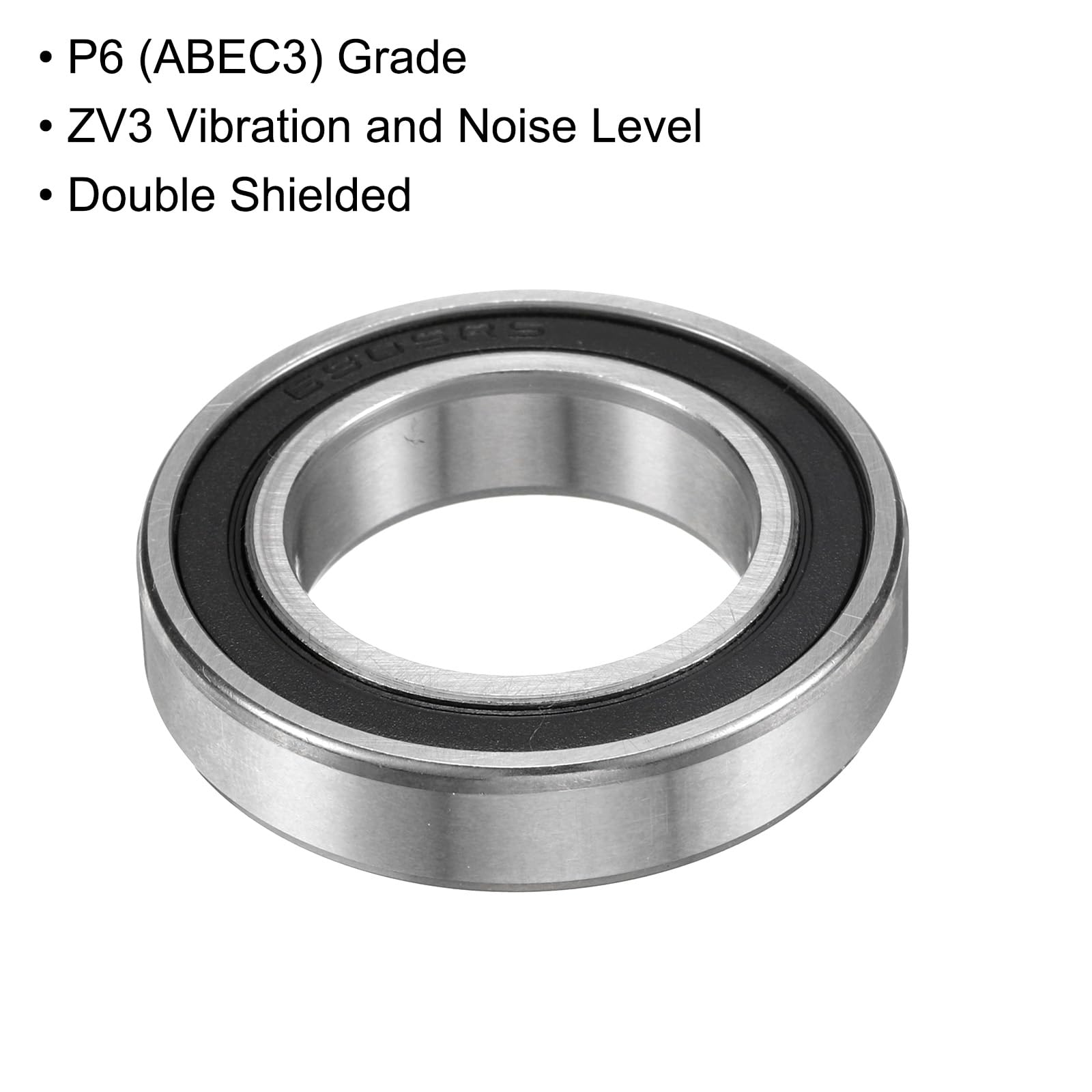 sourcing map 5 cuscinetti 636-2RS 6 x 22 x 7 mm, in acciaio cromato, doppie guarnizioni in gomma, cuscinetti di precisione, cuscinetti a sfera a scanalatura profonda lubrificati, P6 (ABEC 3