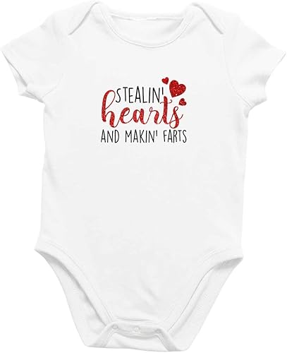 Vista 6 de Printique Body unisex orgánico certificado GOTS para bebé 0-18 meses - Día de San Valentín