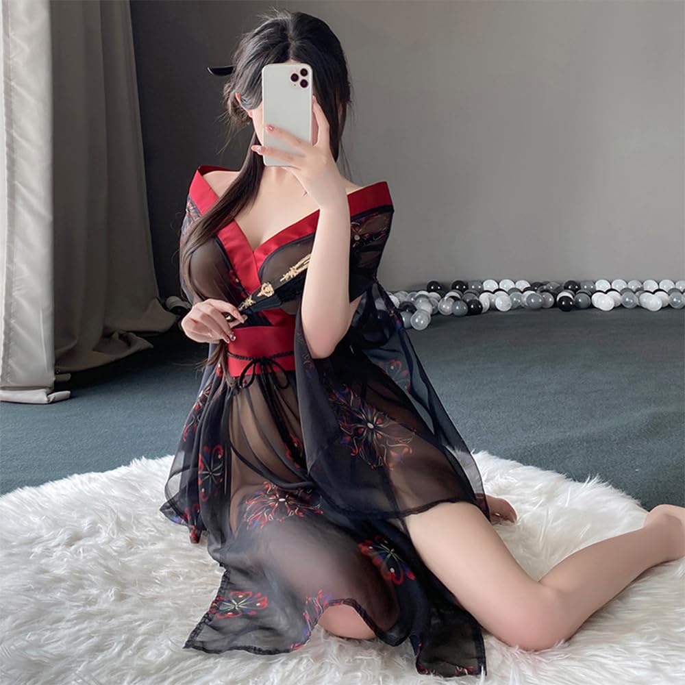 Costume kimono japonais sexy pour femme, geisha, robe de bain, cosplay, chemise de nuit