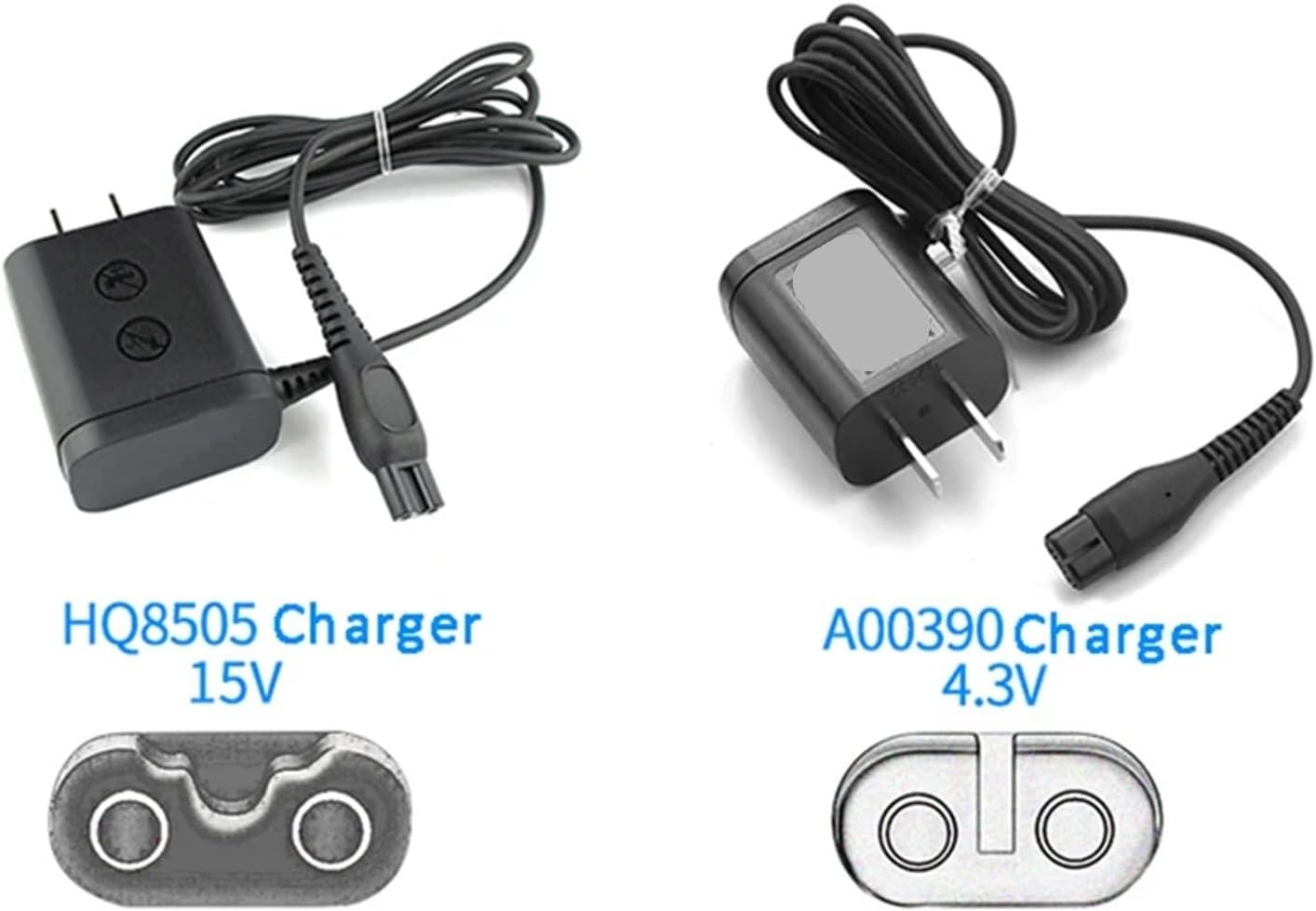 4.3V 70mA AC電源アダプター充電器、Philips電気シェーバーBT405/16 BT3206/14 QT4005 MG3