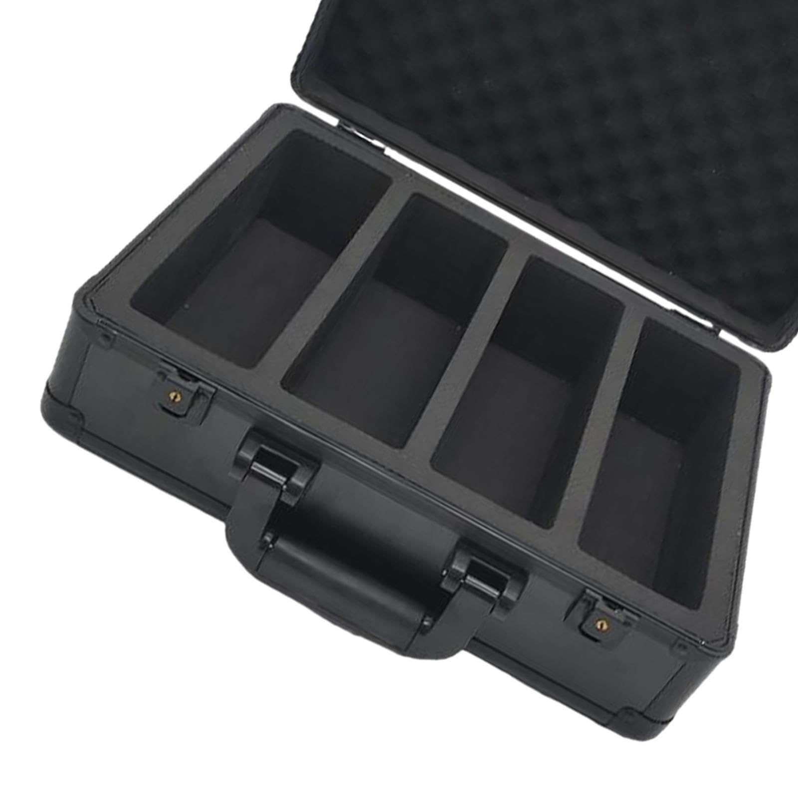 Aufbewahrungskoffer für bewertete Sammelkarten, geeignet für Zuhause und unterwegs, mit Trennwänden, wasserdicht, ideal für Baseballkarten.