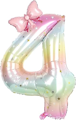 Vista 10 de Globos arcoíris número 8 de 40 pulgadas y mini globos de mariposa, globos de cumpleaños de 8 años, suministros de fiesta de cumpleaños de mariposa