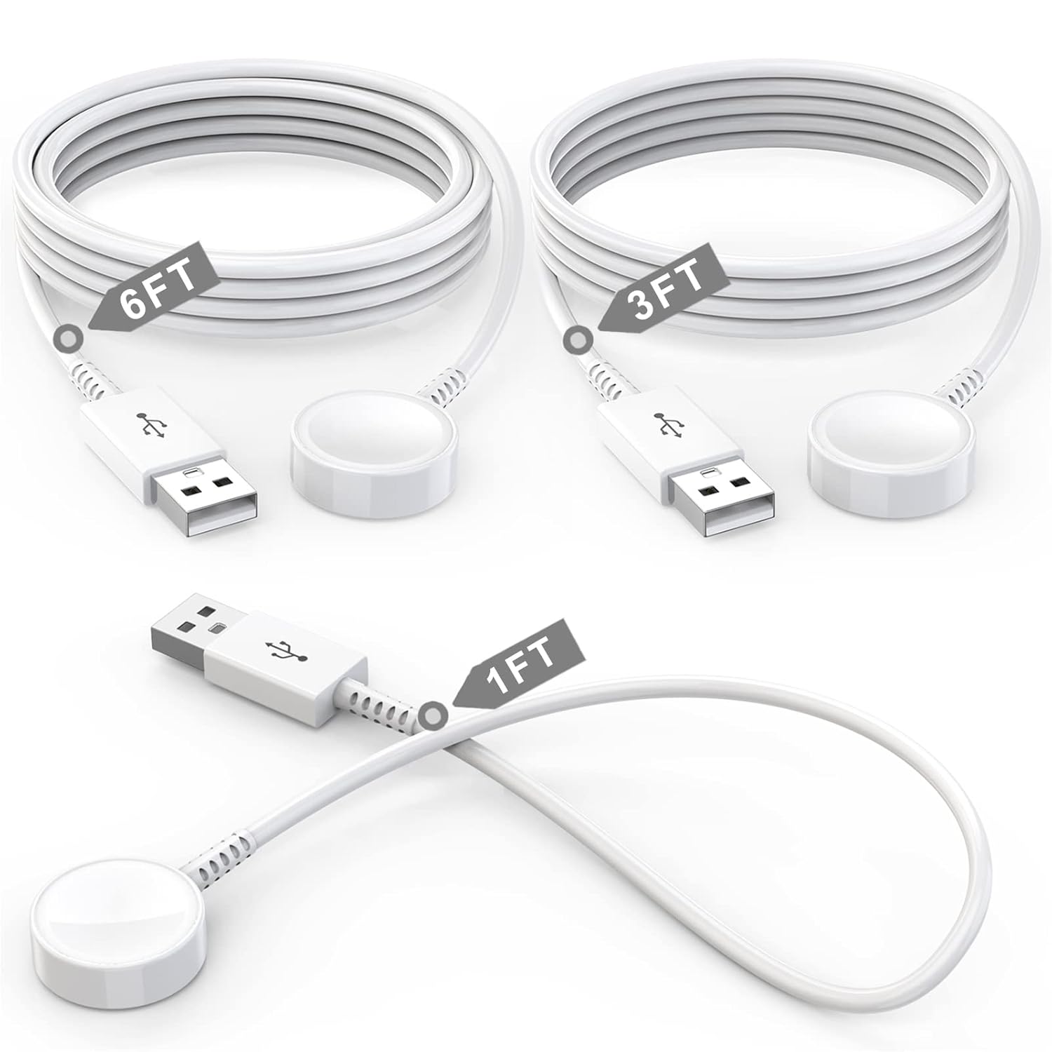 Watch Charger for Apple Watch Charger,3Pack 6FT/3FT/1FT