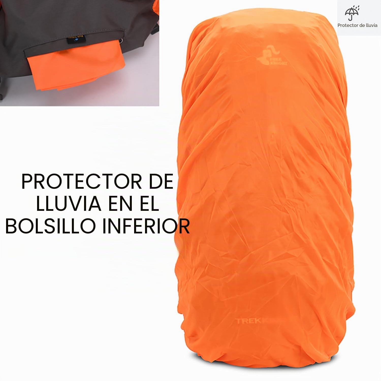 Bseash Mochila de senderismo ligera impermeable de 60L con cubierta de lluvia, mochila deportiva al aire libre para escalada acampar y turismo