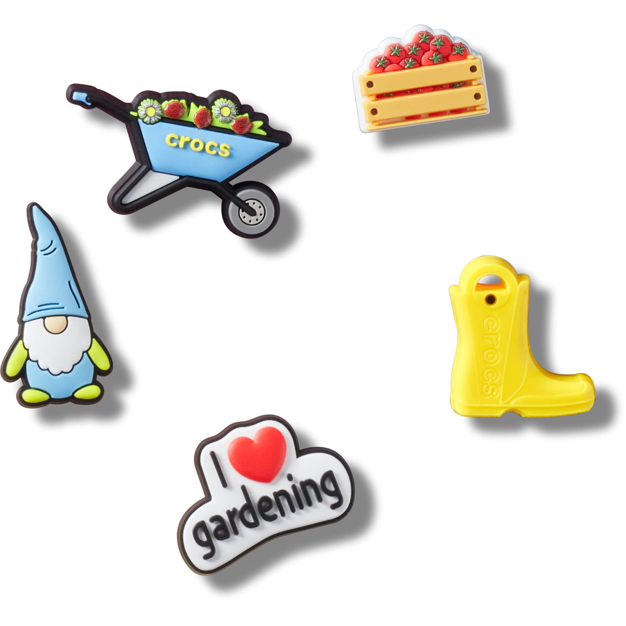 Crocs Jibbitz Charms, Garden Party 5 Pack