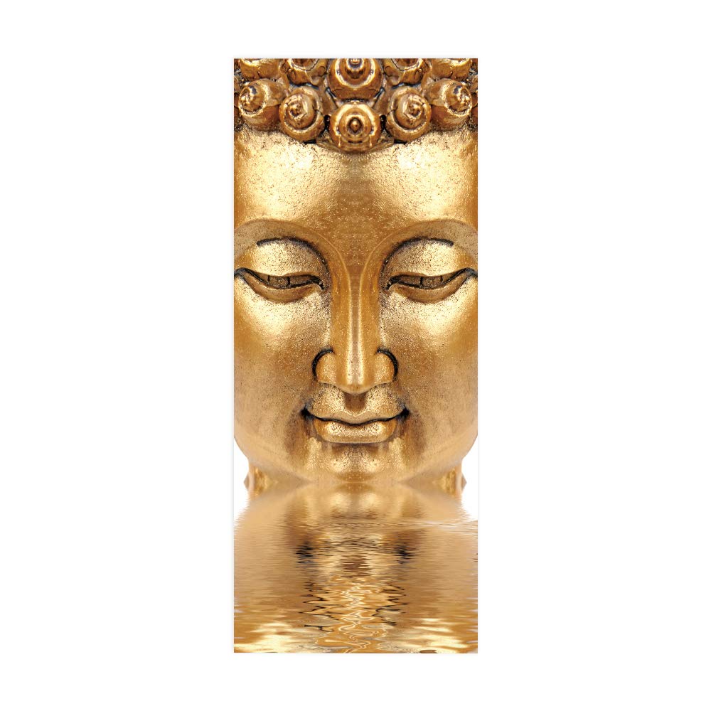 Poster trompe l'oeil porte 3D Bouddha pour une ambiance zen dans votre salon