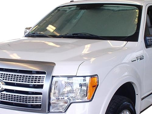 Miniatura 2 de HeatShield, The Original parasol para parabrisas con ajuste personalizado para Ford F-150 Truck 2009, 2010, 2011, 2012, 2013, 2014, serie plateada