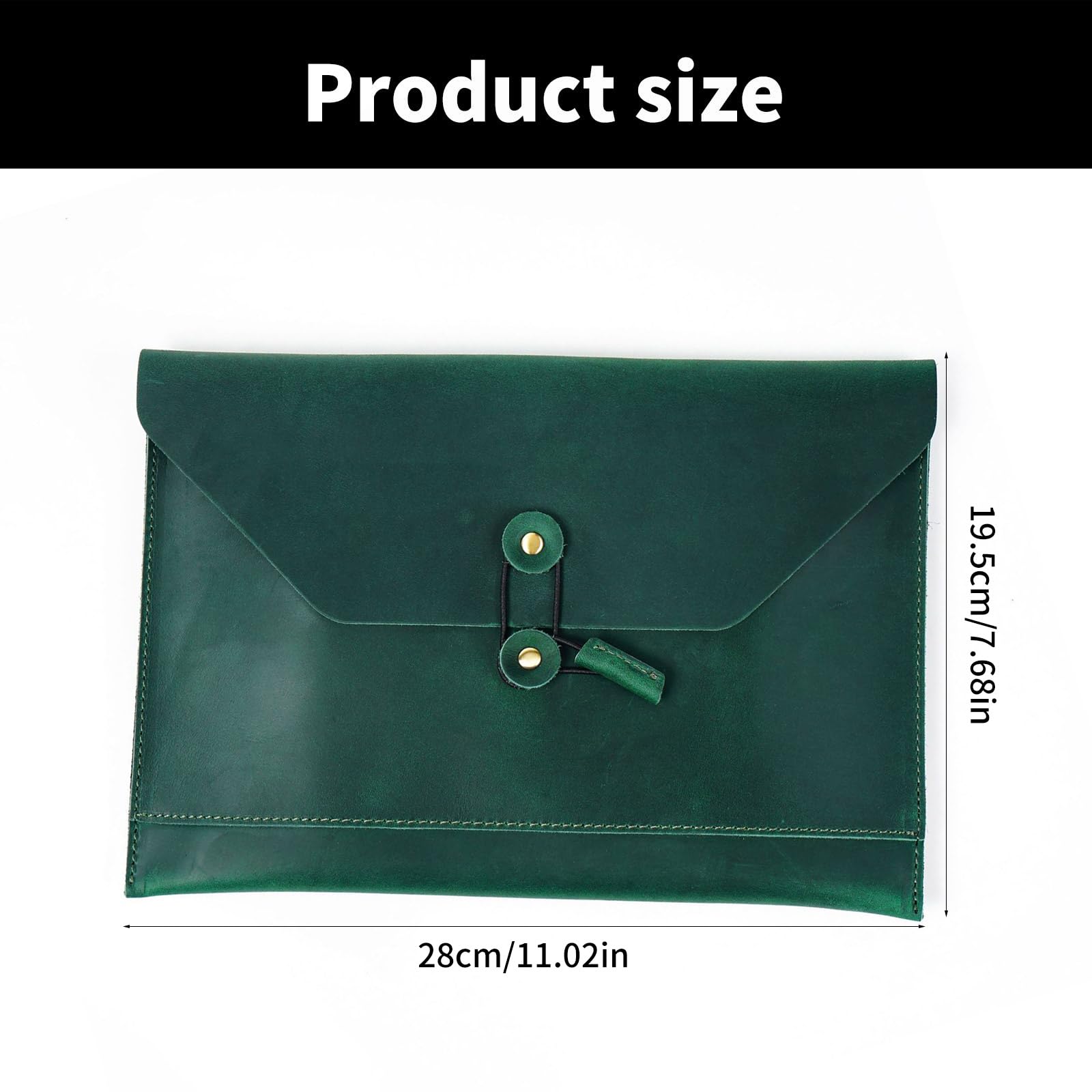 Aktenordner mit mehreren Kartenfächern und Schnur, Dark green