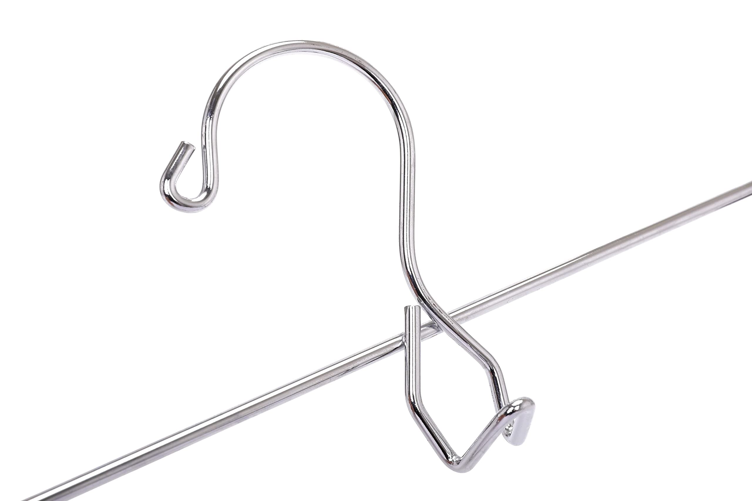 Quality Hangers kleiderbügel verchromter Zusatzstein/Schlaffhänger Chrom 12