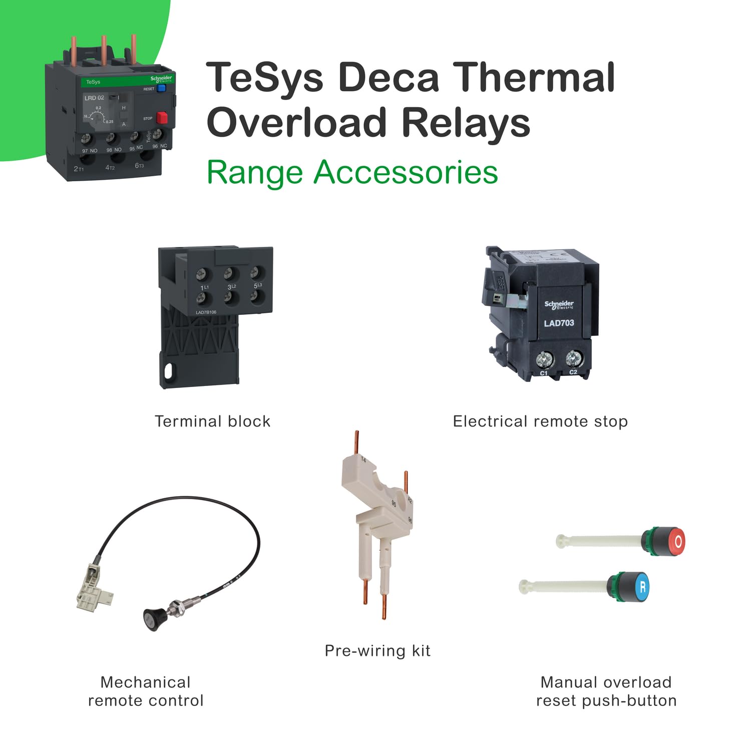 Schneider Electric LRD06 Tesys D Relés de Protección Térmica, 1.1,6 A, Clase 10A
