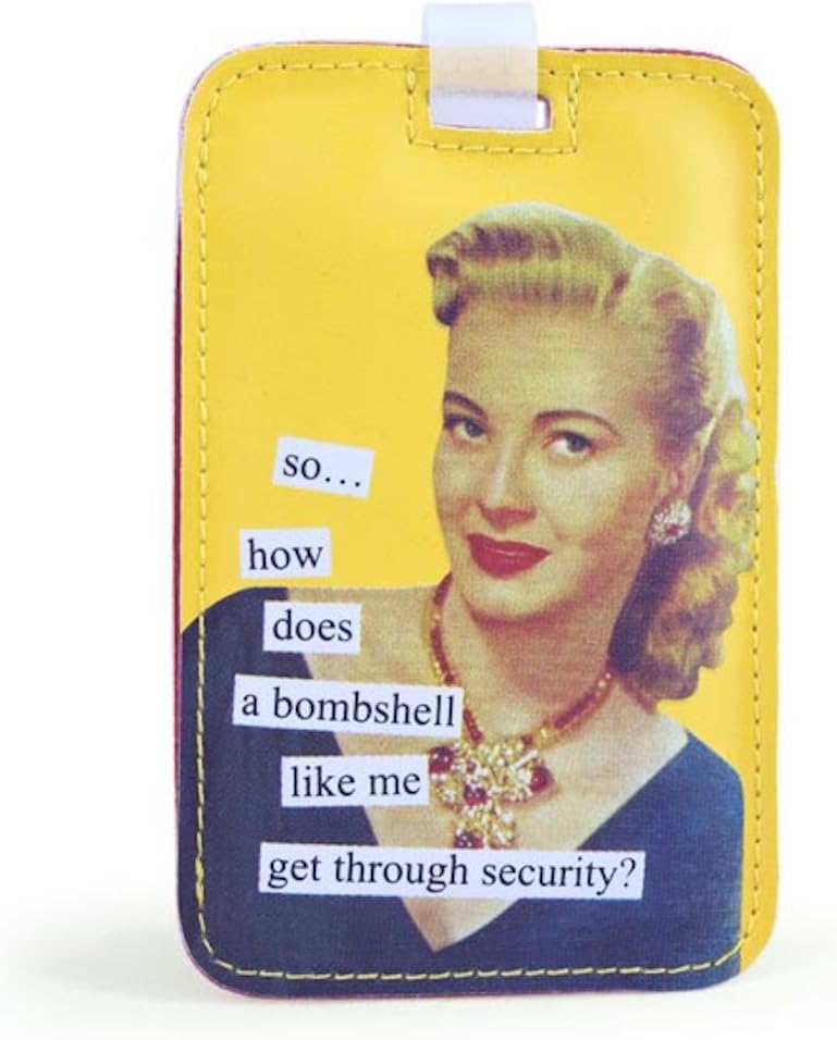 Anne Taintor Travel Luggage Tag - Bombshell