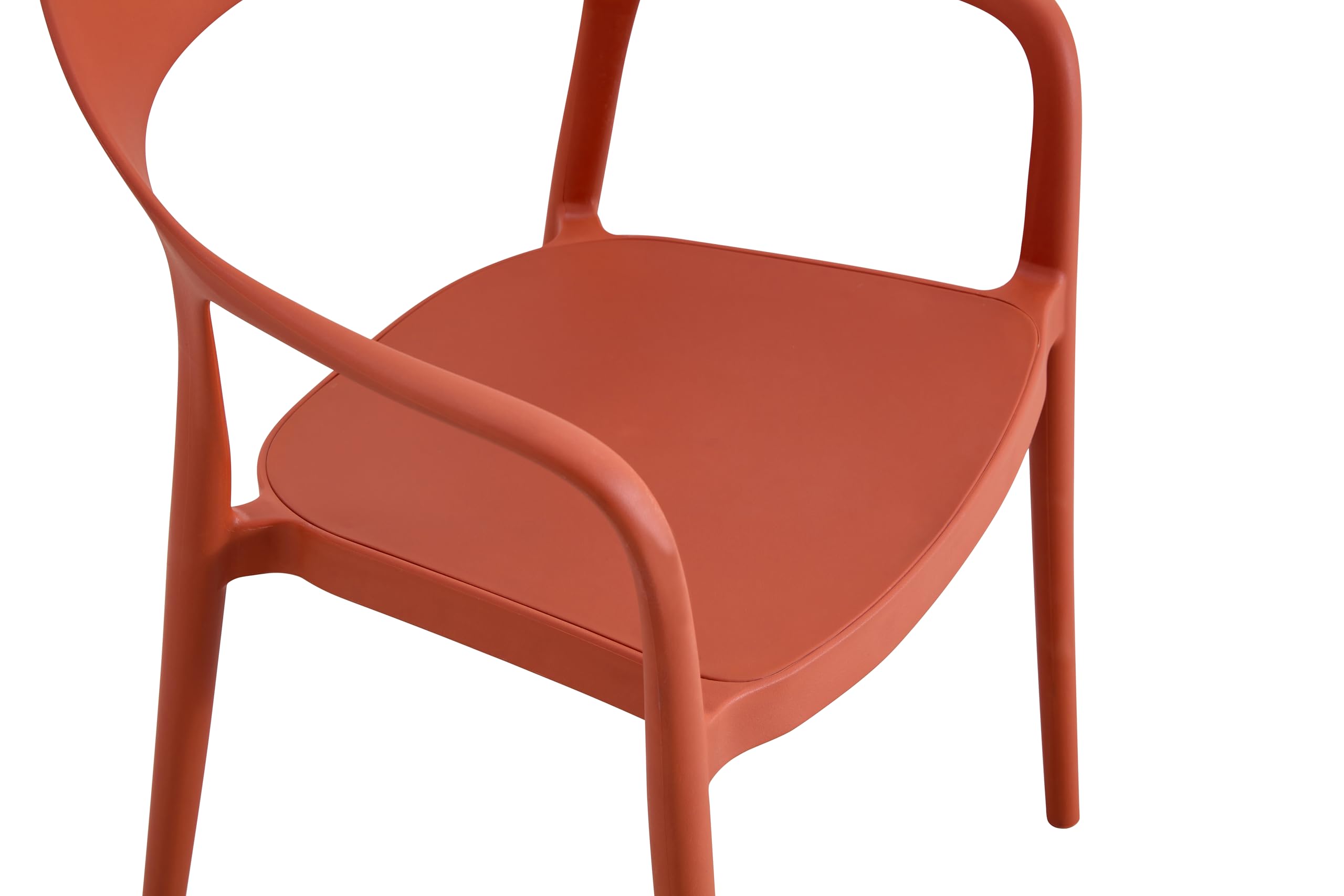 METRO Professional Gastro Armlehnstuhl stapelbar Laveria, Polypropylen, terrakotta