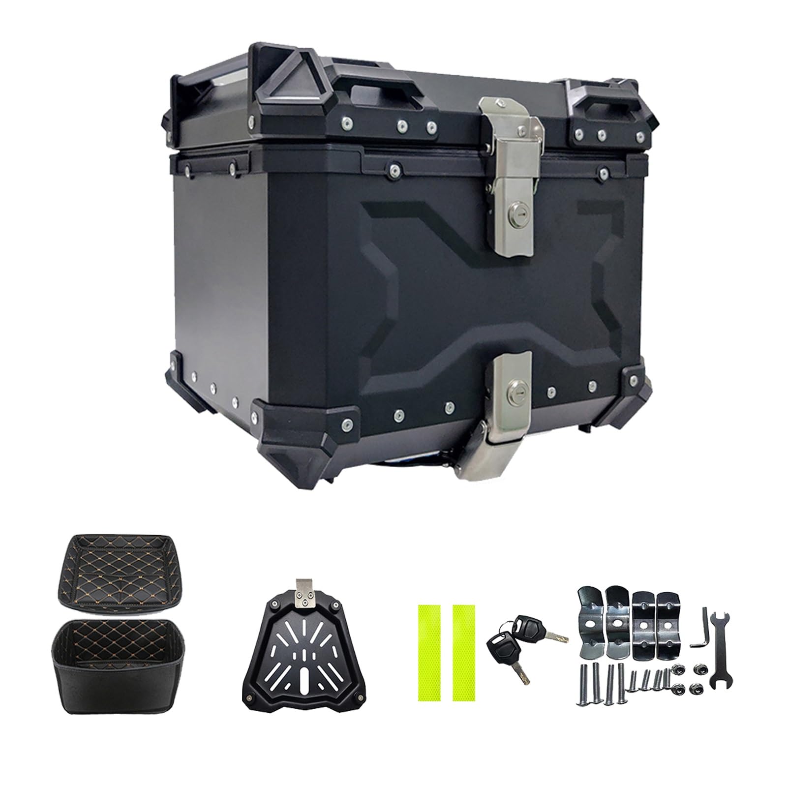 Amazon.com: Motorcycle Top Box 45L 55L 65L 80L 100L Aluminium