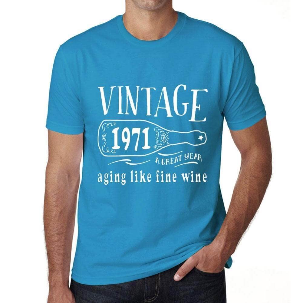 Ultrabasic Men's Graphic T-Shirt Aging Like A Fine Wine 1971