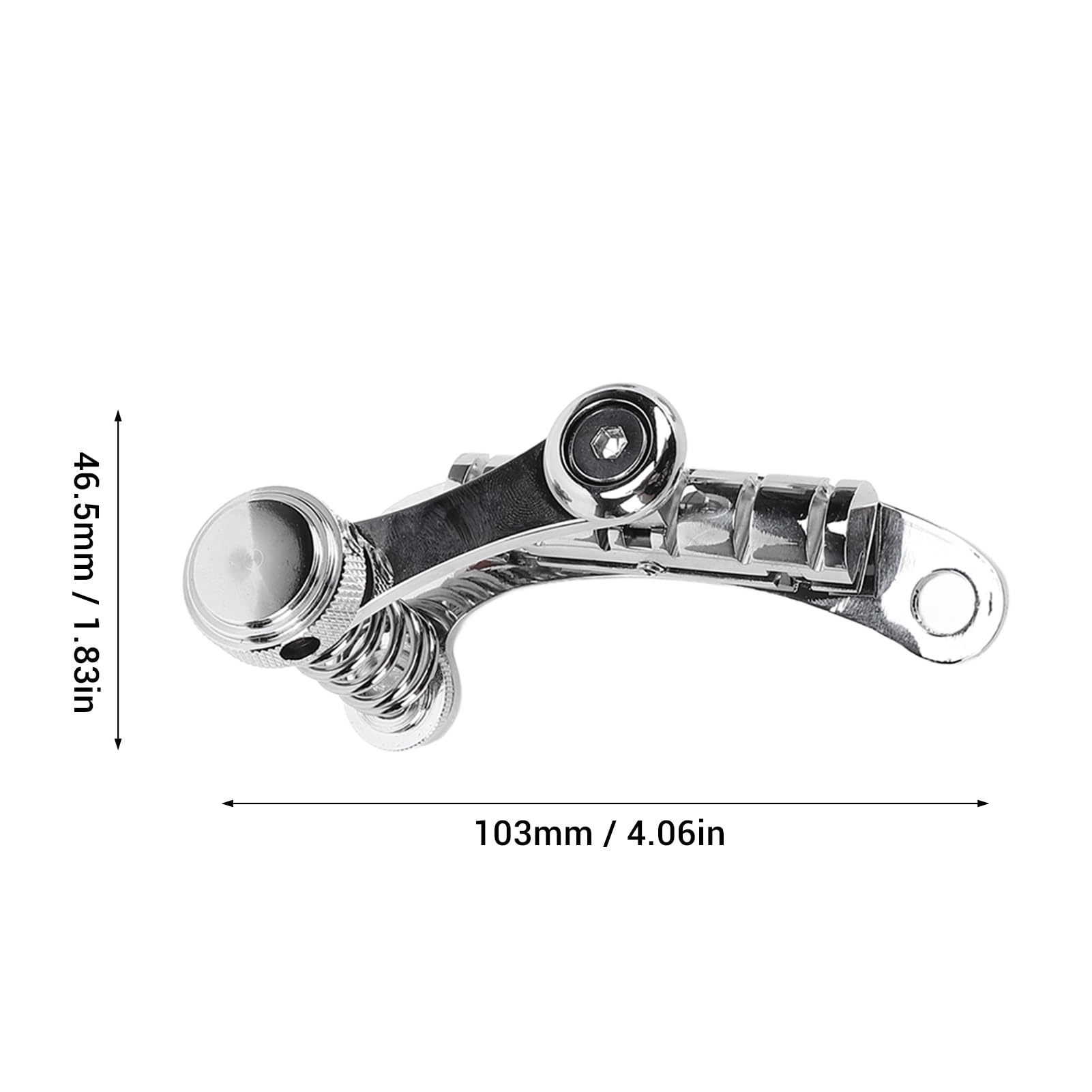 Guyker Tremolo, Cordiera a Ponte per Chitarra Elettrica per Chitarre SG TM85, Cromato, Parte di Ricambio Ideale, Accordatura Premium, Risonanza Migliorata