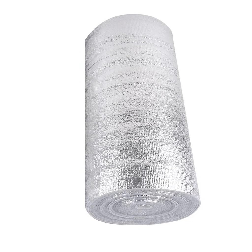 Zbnaeqfjlurt One Color Radiator Reflective Film, Wall Thermal Insulation Films Aluminum Foil Roof(40Cm 10M)