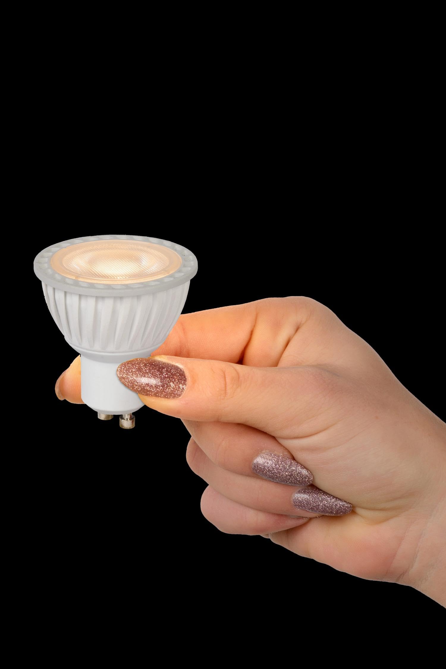 Lucide LED BULB - Led Bulb - diameter 5 cm - LED Dim. - GU10 - 1x5W 3000K - White, White, Transparant, 1 x 1 x 5.5 cm - Image 2
