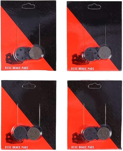 Miniatura 3 de Pastillas de freno de disco, 4 pares de pastillas de freno de disco de montaña de resina negra, juego de pastillas de freno de disco