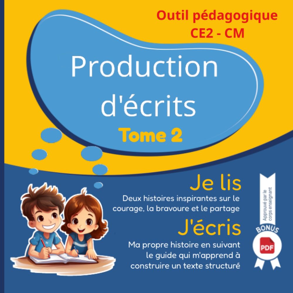 Je lis et je produit des écrits. Cahier d’activité. Manuel scolaire et parascolaire pour aider votre enfant en production d'écrit et rédaction du CE2 ... pour les parents et professeur de primaire.