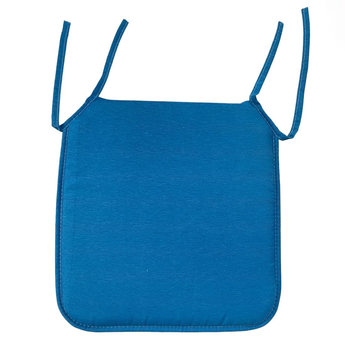 Acomoda Textil – Cojines para Silla de Espuma con Tela y Cintas de Sujeción 40x40 cm. Asiento Acolchado, Mullido y Cómodo para Interior y Exterior de Comedor, Jardín y Terraza. (Azul, 6 Unidades)