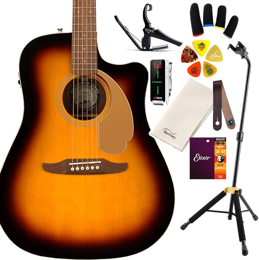 Amazon | Fender Redondo Player Walnut Fingerboard Sunburst ギター