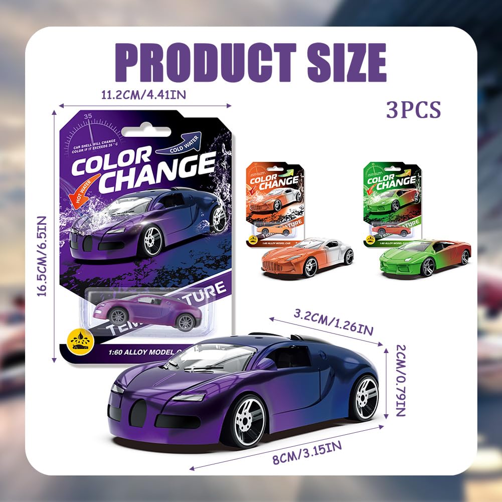 DiiWmme Street Machines Water Activated Color Change Cars - Image 2