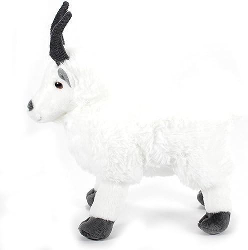 Miniatura 3 de The Petting Zoo Peluche de cabra de montaña, regalos para niños, animales del zoológico Wild Onez, juguete de peluche de cabra de 12 pulgadas