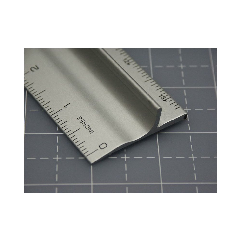 Safety Ruler 8.25 inches is Made of Heavy-Duty Lightweight Aluminum and is Designed with Safety in Mind