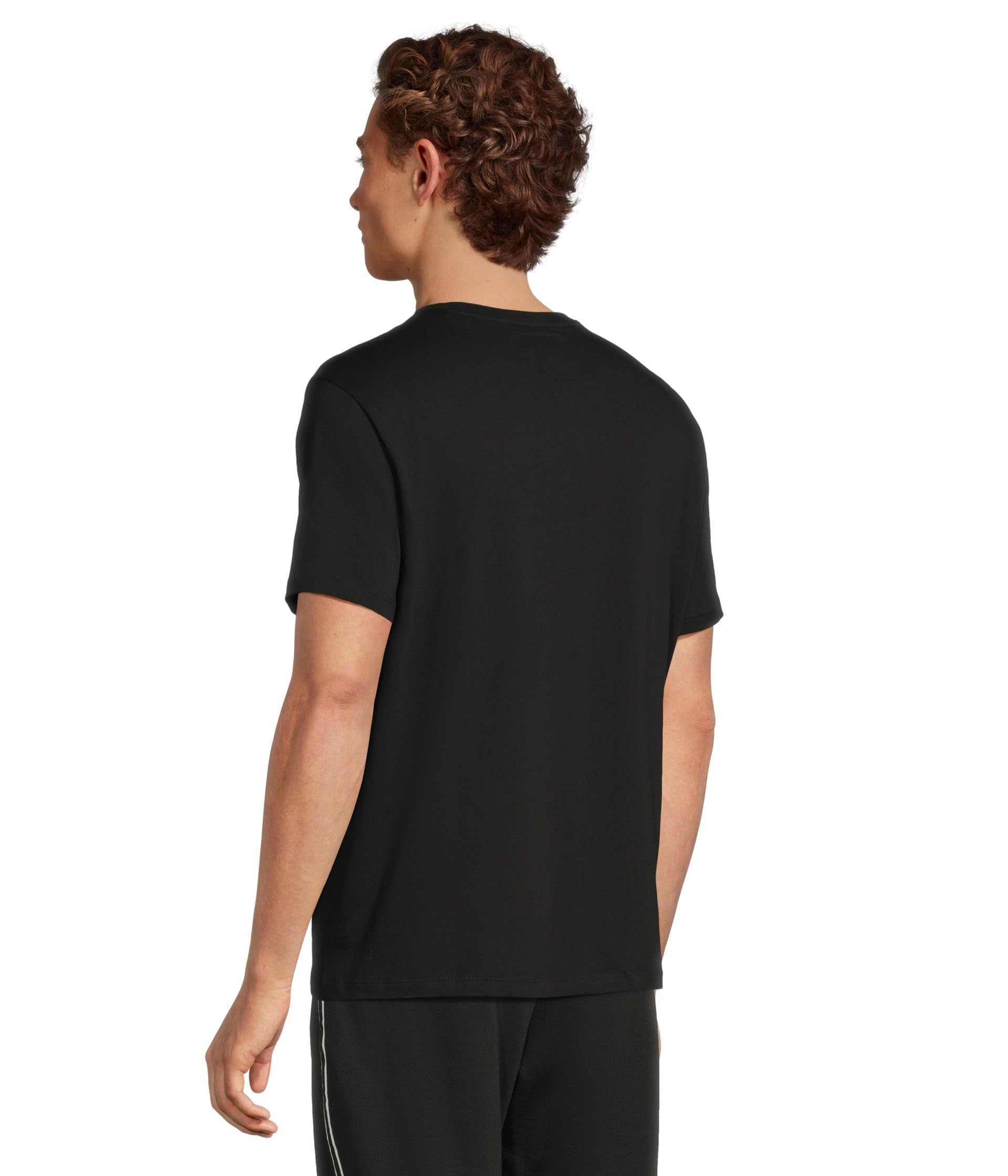 Armani Exchange Męska koszulka z nadrukiem ikony, Czarny, XL