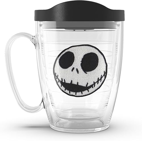 Miniatura 1 de Tervis Disney Nightmare Before Christmas - Vaso aislado de doble pared hecho en Estados Unidos mantiene las bebidas frías y calientes, 16 onzas,