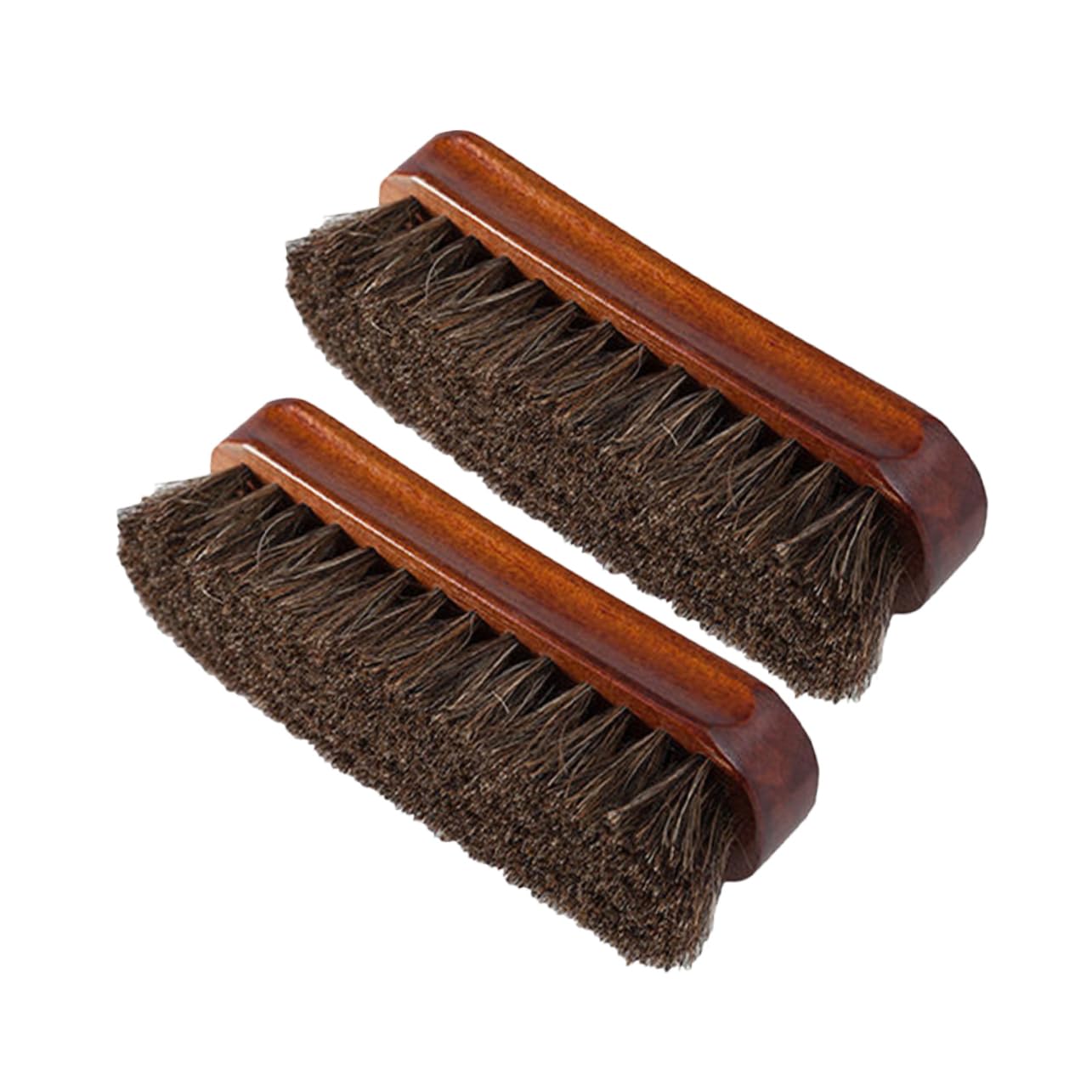 Beavorty 3 Set Spazzola Per in Legno Spazzola Da Scarpe Pulitore Per Scarpe Spazzole Per Per La Casa Spazzola in Crine Di Cavallo Per Il Bucato Di Legno 2 Pezzi*3