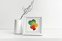 Vista 2 de GREENHANDSHAKE Art 4 corazones, tarjeta de felicitación de arte quilling para cumpleaños, día de San Valentín, día de la madre, aniversario