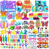 Wuridiwa 180 Party Favors for Kids, Fidget Toys Bulk, Treasure Box Toys for Classroom Prizes, Goodie Bag Stuffers Pinata Fillers, Carnival Birthday Stocking Stuffers for Boys Girls, Prize Box Toy