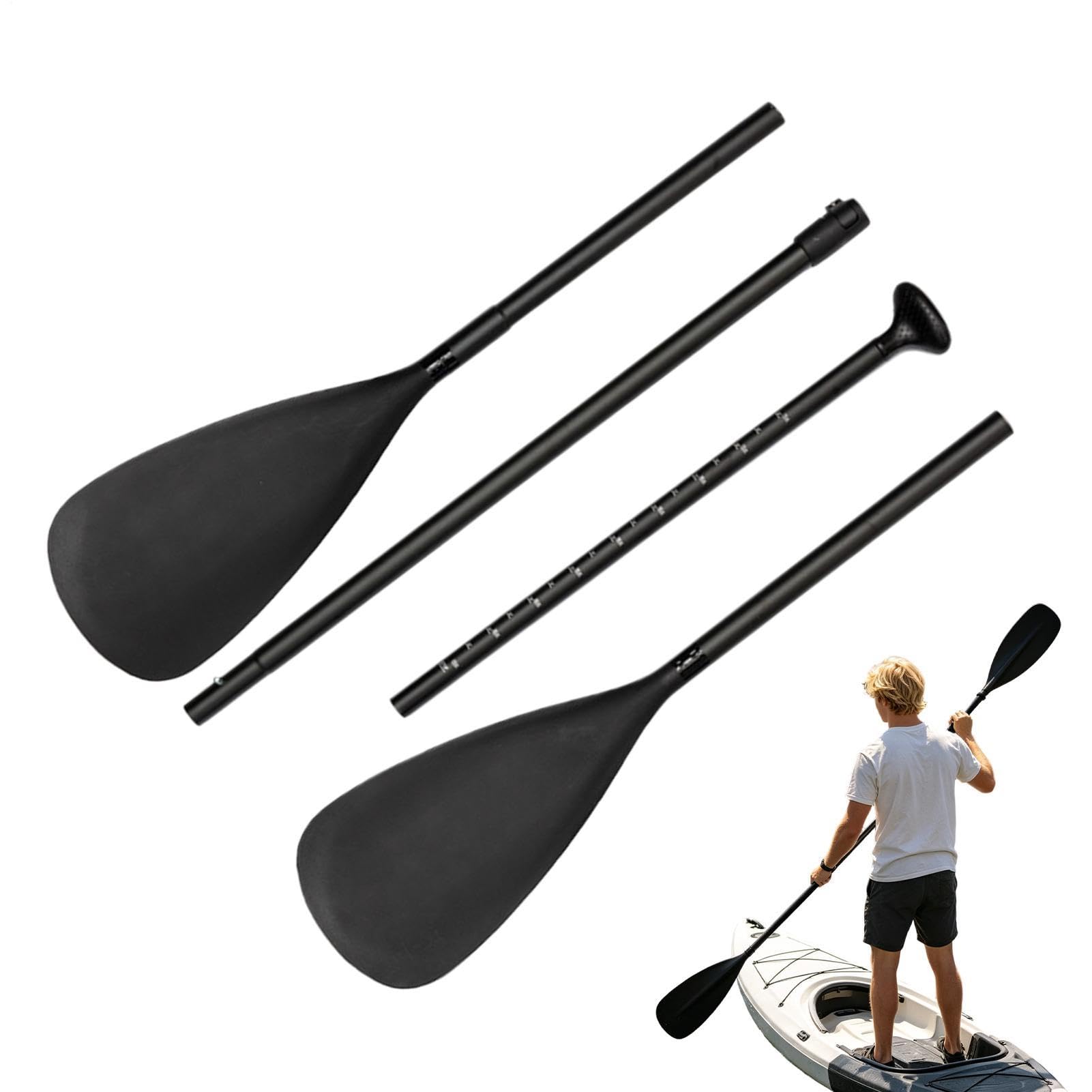 Regulowane wiosło kajakowe regulowany stop aluminium | Wiosła do kajaków i łodzi Do wędkowania, kajakarstwa, paddleboardu, wody, jeziora, dzieci, młodzieży, wiosłowania,