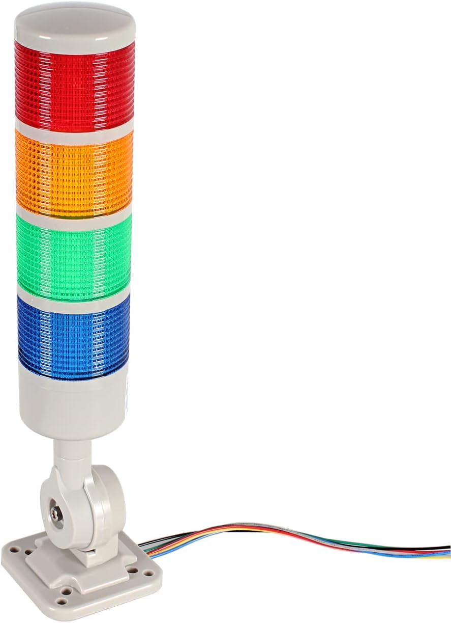 Industrielle Signalleuchte, 3-Stufige SignalsäUle Warnleuchte Mit Dauer Industrielle Signalleuchte, 3-Stufige SignalsäUle Warnleuchte Mit Dauer