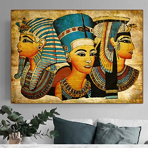 Peinture sur toile vintage rétro art abstrait affiche de salon 50x70 cm