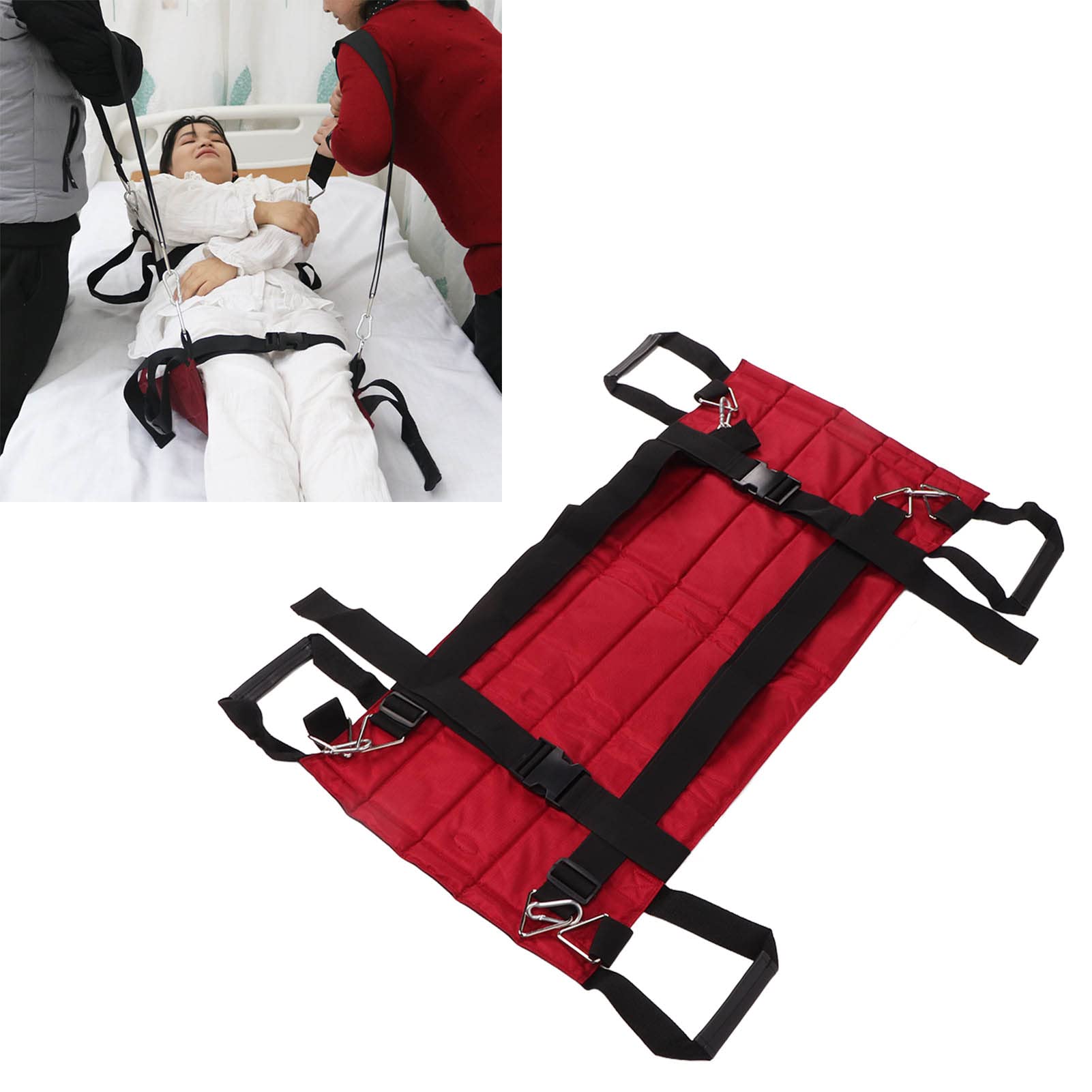 Almohadilla De Cama De Posicionamiento Con Asas, Manta De Transferencia De Tela Oxford Engrosada, Hoja De Transferencia Para Personas Mayores Compatible Para Girar, Levantar Y Reposicionar
