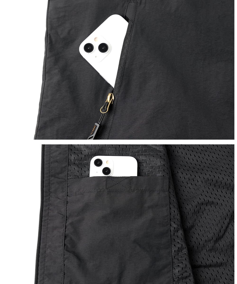 Chaleco de Secado Rápido para Hombre Chaleco de Pesca Transpirable con Bolsillo Múltiple Chalecos Sin Mangas Chaqueta para Pesca Fotografía Caza Viajes