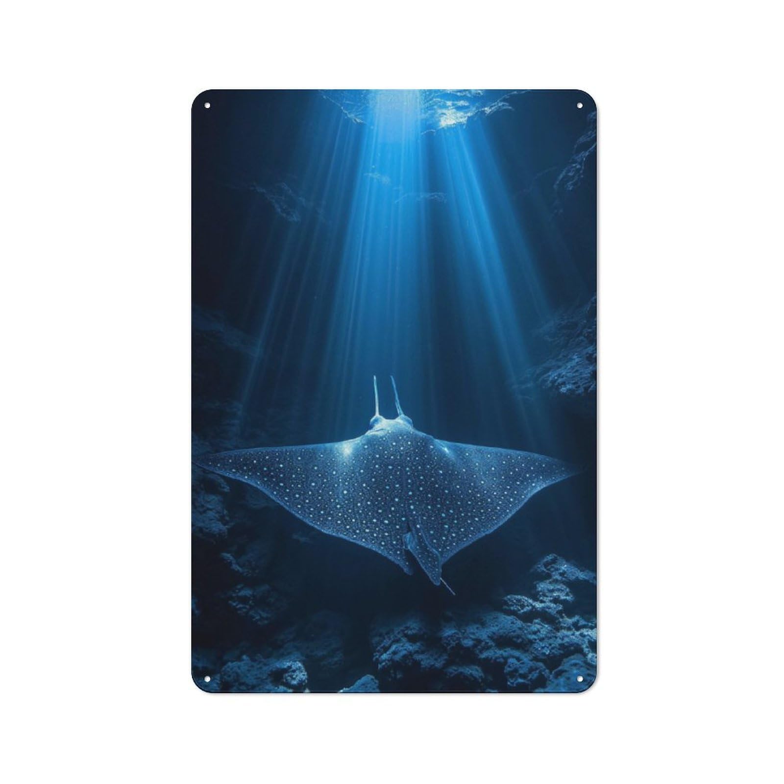 Junmoney Deep Sea Loft Style Metal Wall Sign 30X20cm Featuring Studio Wall Art For Loft, Studio, Office Or Creative Room