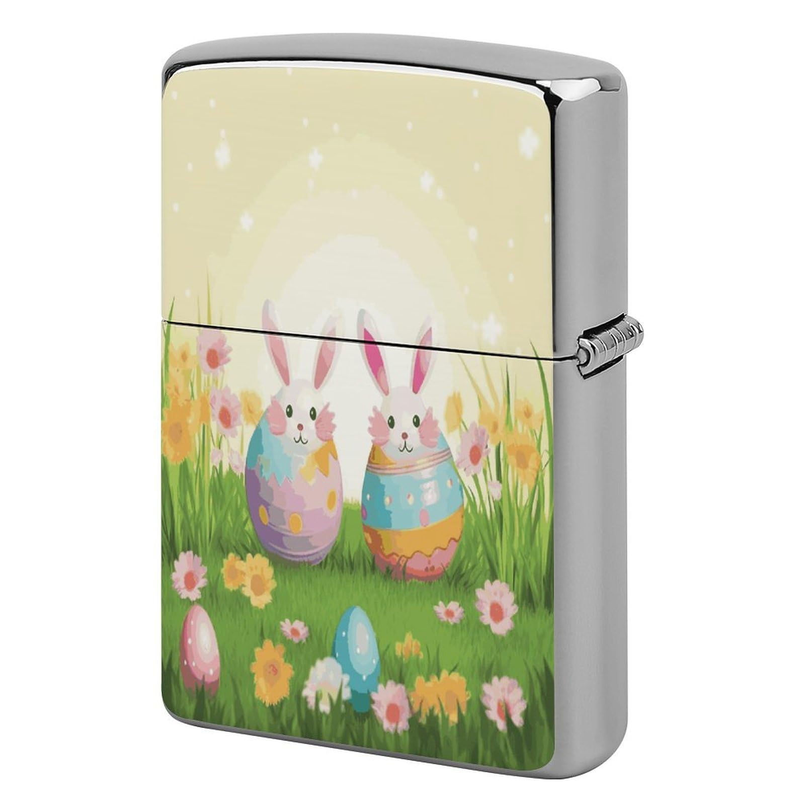 Btcowzrv Style Happy Easter Day Metal Lighter Case Sleeve Cover Holder