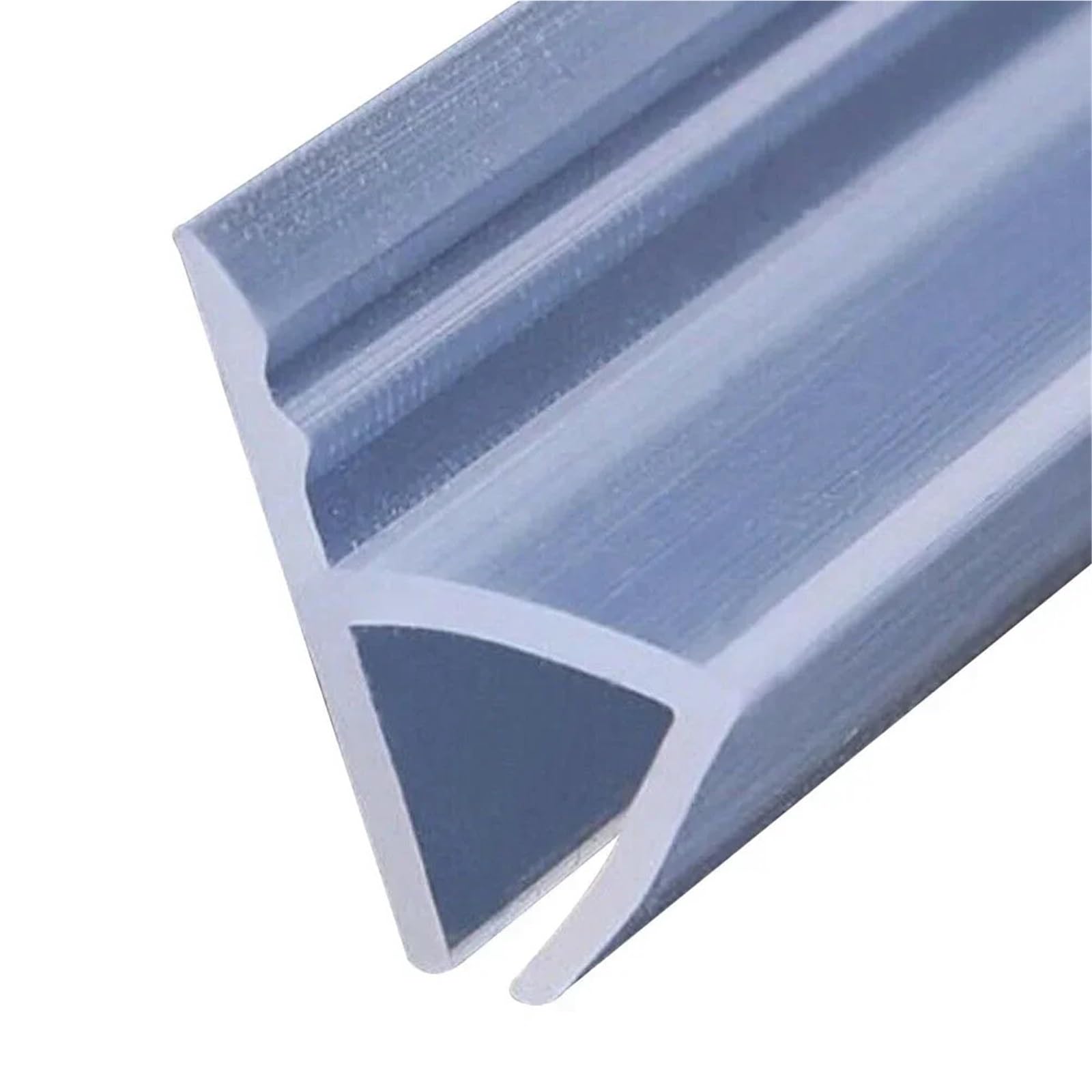 Tira de sellado for mampara ducha 4m, goma silicona, puerta vidrio sin marco, burlete inferior, sello barrido, pegamento for Baño para Puertas de Cristal(10mm)